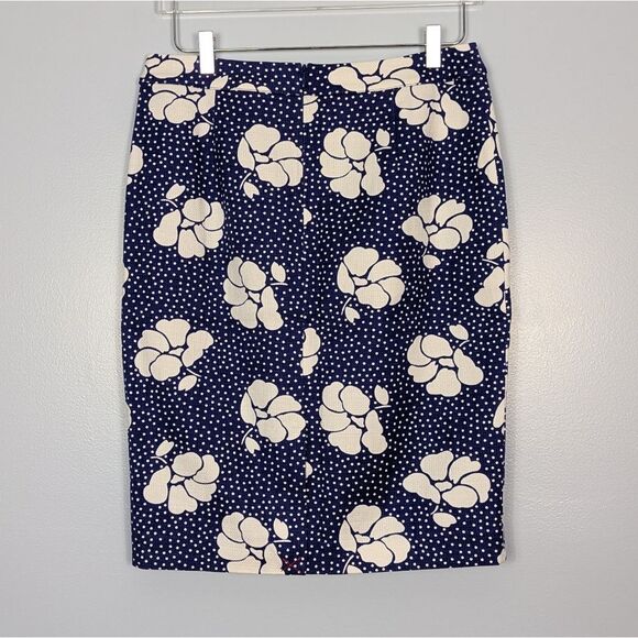 NWT Boden Blue Floral Pencil Skirt Women's 12 - Picture 3 of 8